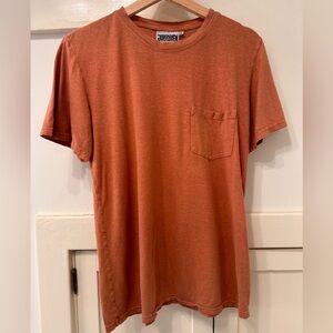 Jungmaven Pocket Tee in Rust size M